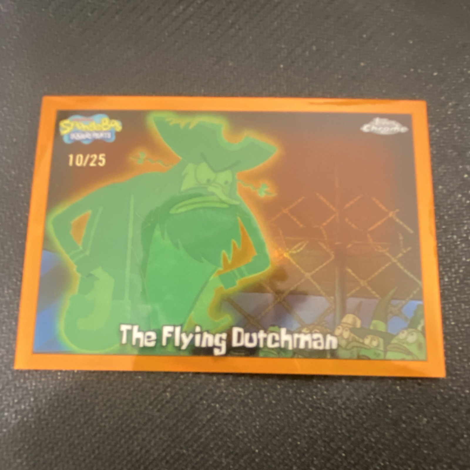 Topps 2025 Topps Chrome SpongeBob SquarePants Flying Dutchman #3 10/25 orange Topps 2025 Topps Chrome SpongeBob SquarePants Flying Dutchman #3 10/25 orange