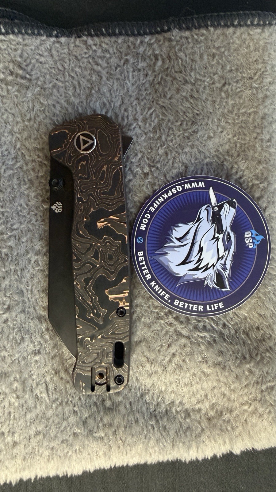 QSP Penguin PLUS 20CV Black Blade Copper Carbon Fiber/Titanium Handles QS130XLE2