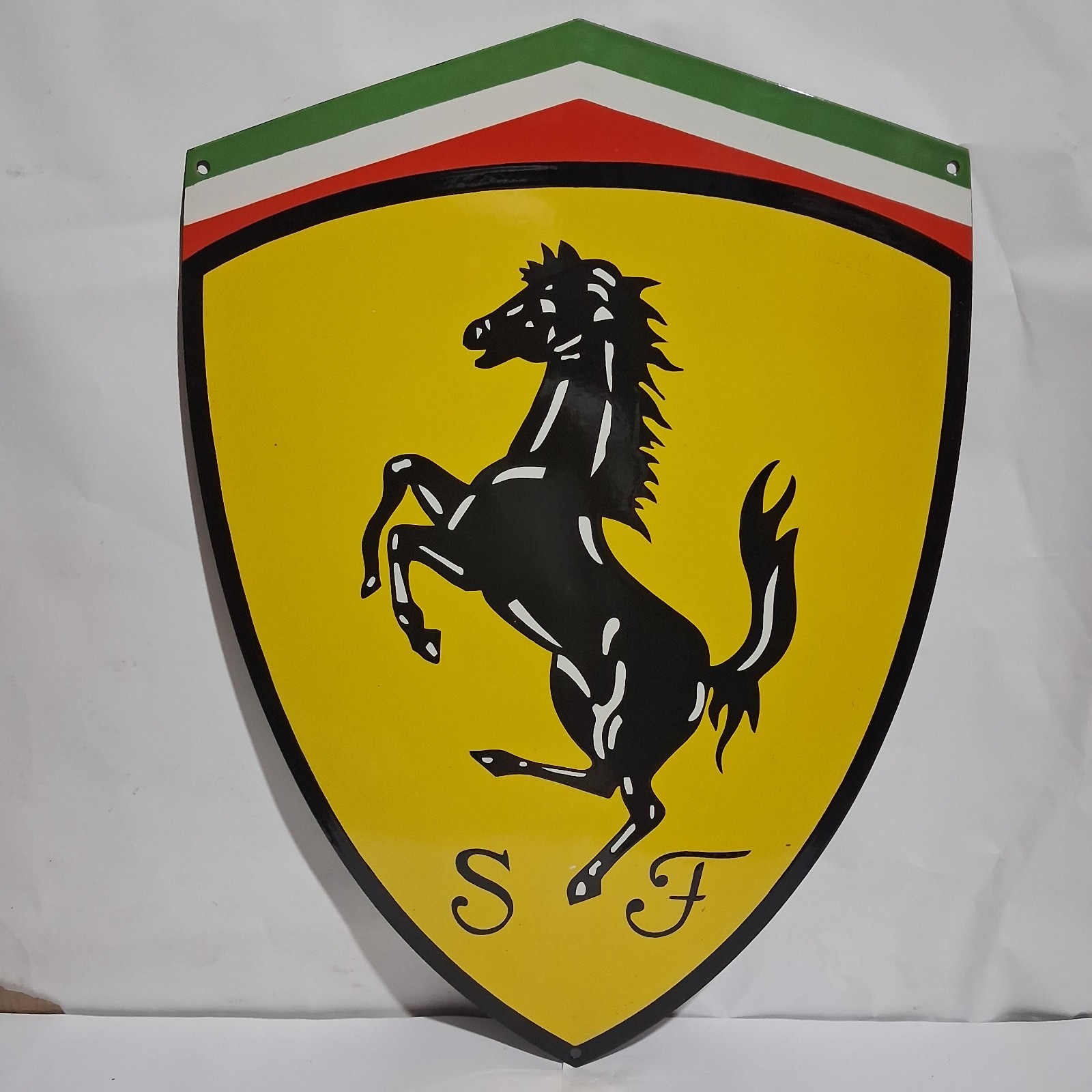 Ferrari SF Porcelain Enamel Sign 28x20 Inches 1 sides