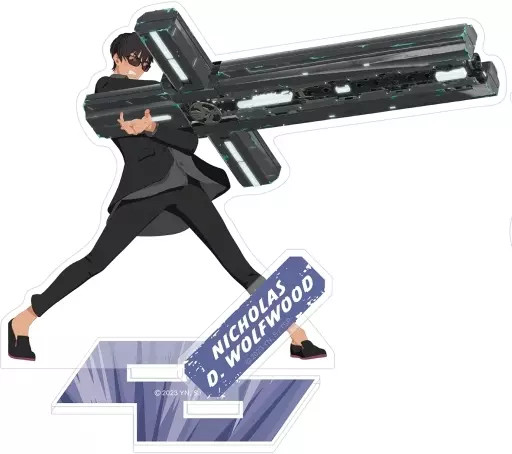 Acrylic stand/acrylic panel B. Nicholas D. Wolfwood Acrylic stand 