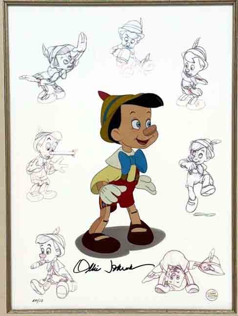 Disney Pinocchio Master Series Cel: Signed Artist’s Proof Number One