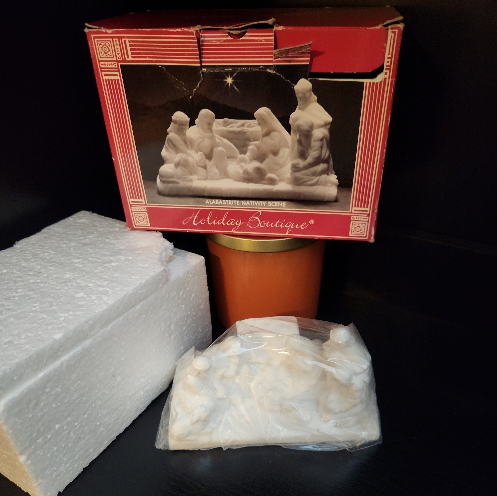 Alabastrite Nativity Scene Holiday Boutique Made In Italy 1992 , New