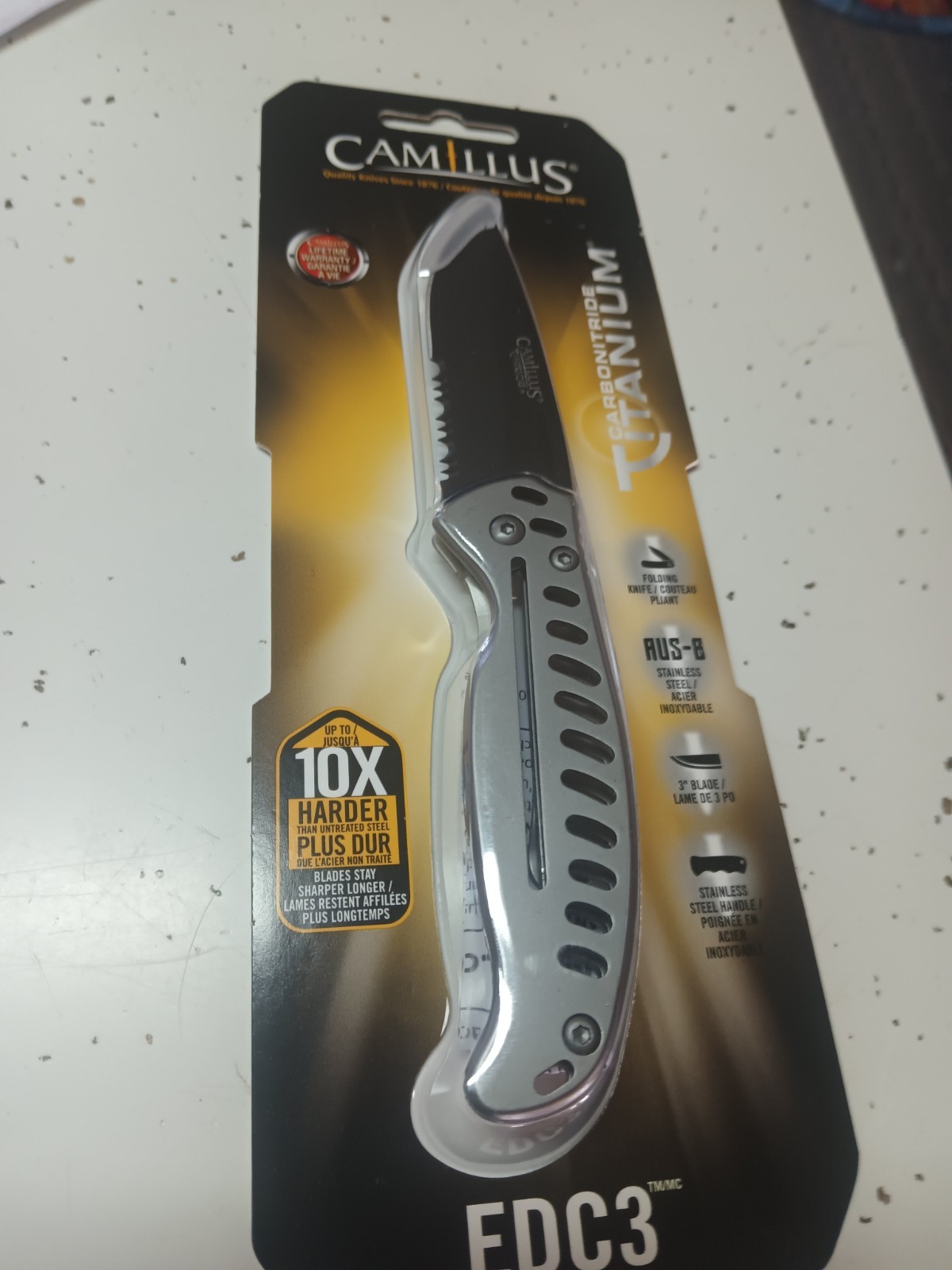 Camillus Titanium foulder brand new, lifetime Gurrentee EDC3 Camillus Titanium foulder brand new, lifetime Gurrentee EDC3