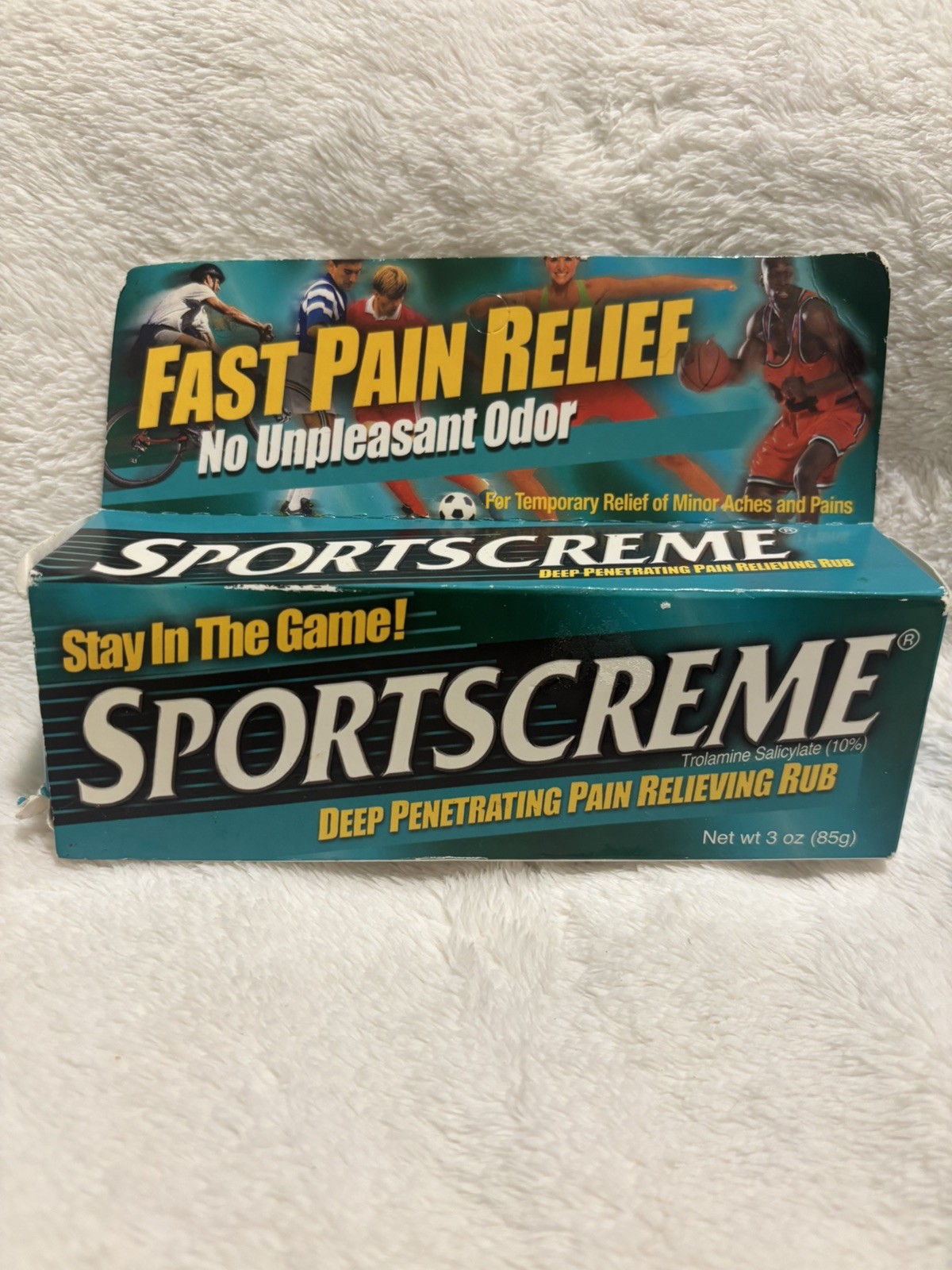 Vintage Sportscreme Deep Penetrating Pain Relief Rub Collectible exp 2024
