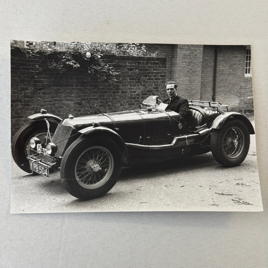 Vintage Racing Photo Maserati 1948 John Crampton Modern Print