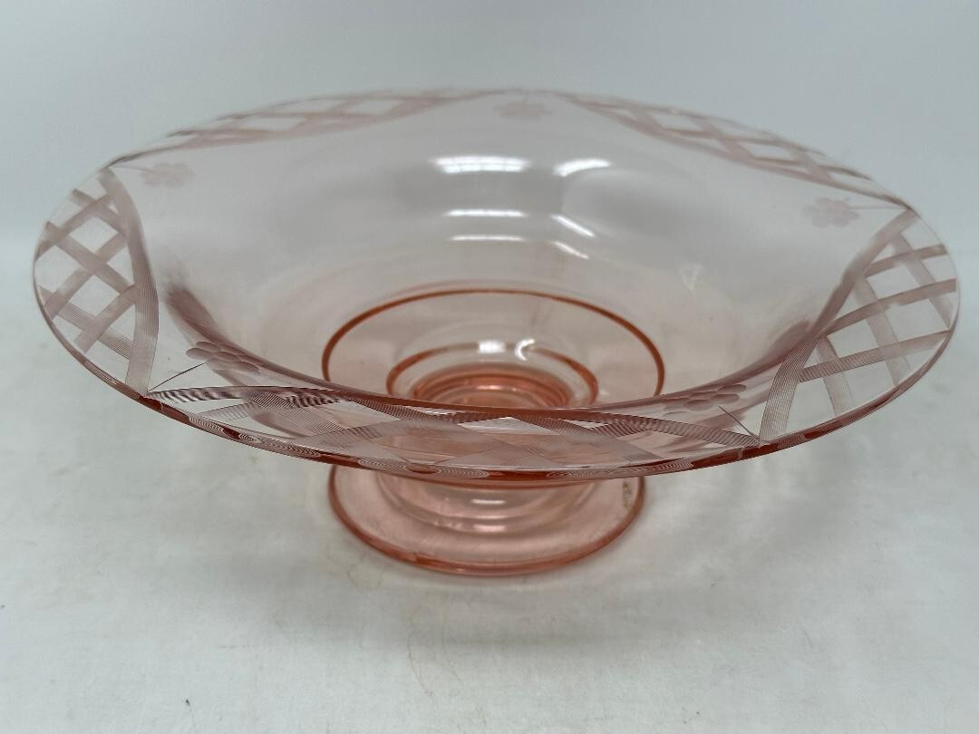 Depression Glass Elegant Pink 3.75