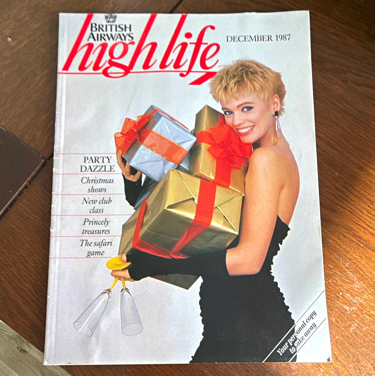 Vintage British Airways High Life Inflight Magazine - December 1987