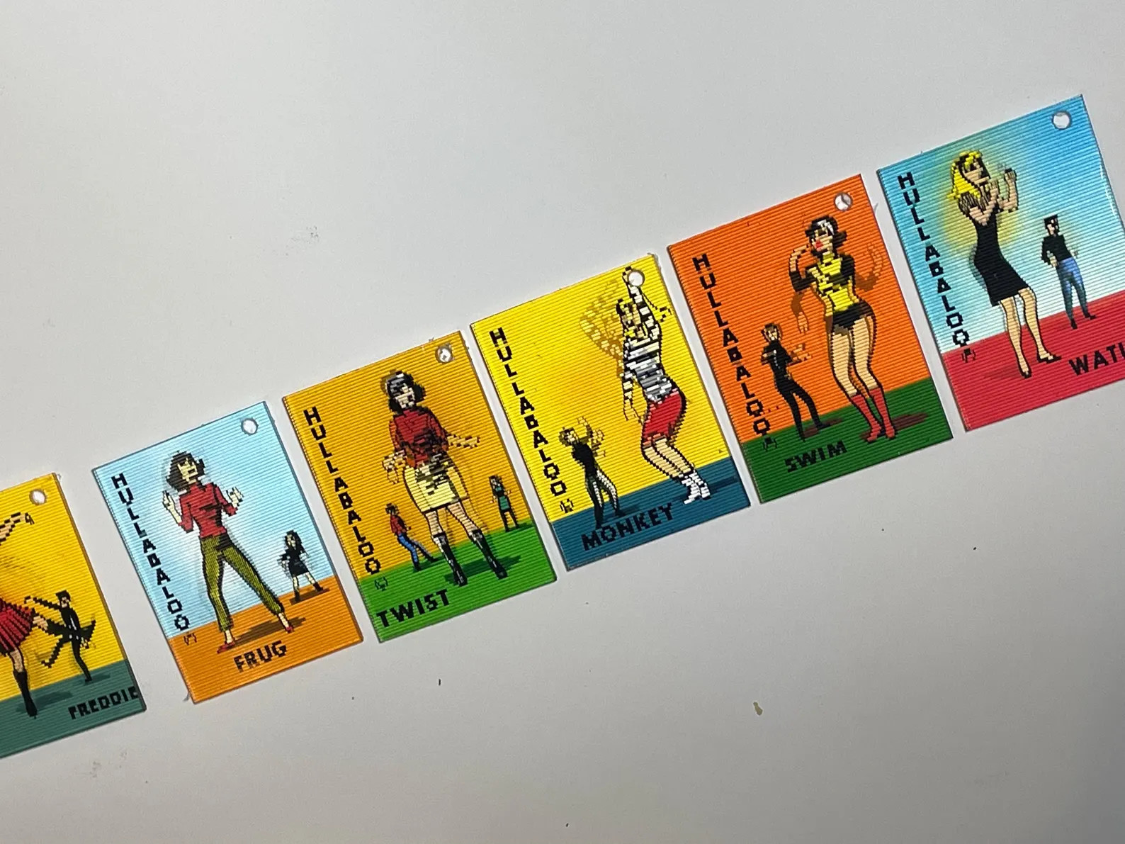 HULLABALOO 60's T.V. Show Animating Lenticular Dancing Go-Go-Girls Novelty items HULLABALOO 60's T.V. Show Animating Lenticular Dancing Go-Go-Girls Novelty items