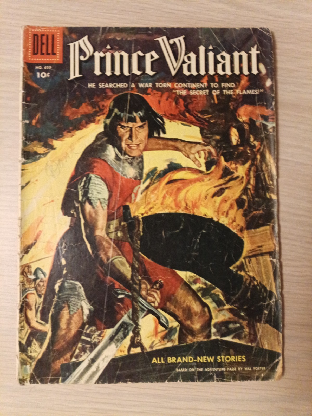 Dell Comics Prince Valiant Issue Number 699 .10¢ Comic 1956 Vintage Dell Comics Prince Valiant Issue Number 699 .10¢ Comic 1956 Vintage