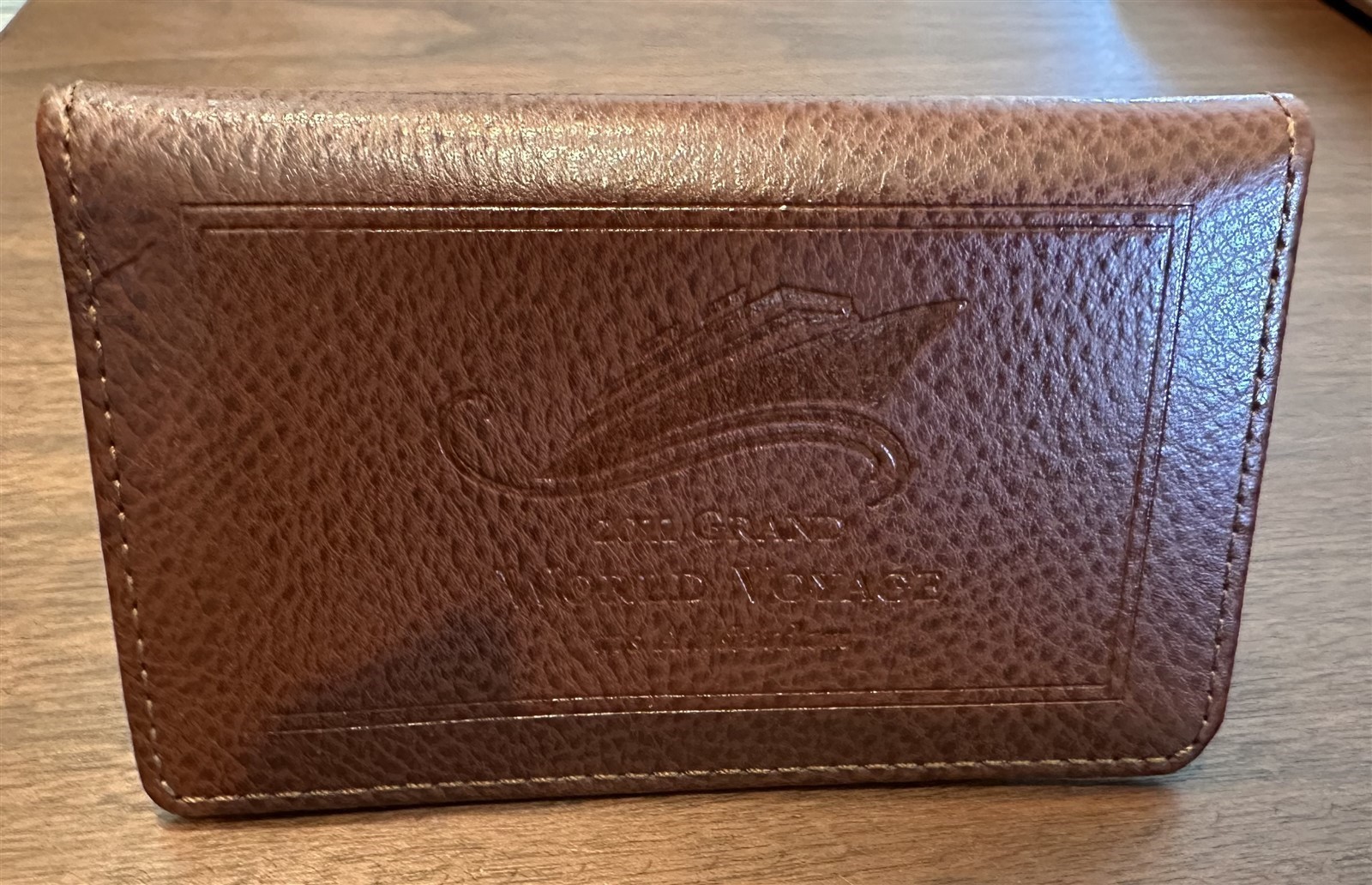 Holland America Line 2011 GRAND WORLD VOYAGE Leather Business Card Holder MINT
