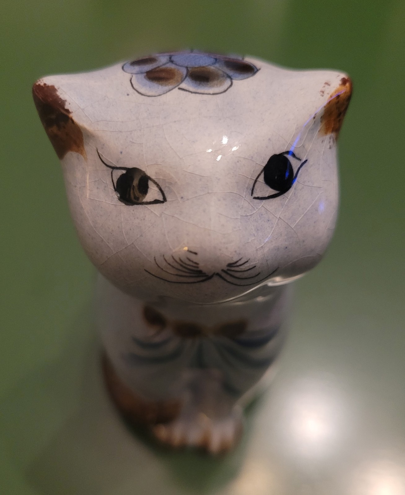 Vintage El Palomar Mexico Tonala Pottery Cat Figurine Ken Edwards Mid Century-5\