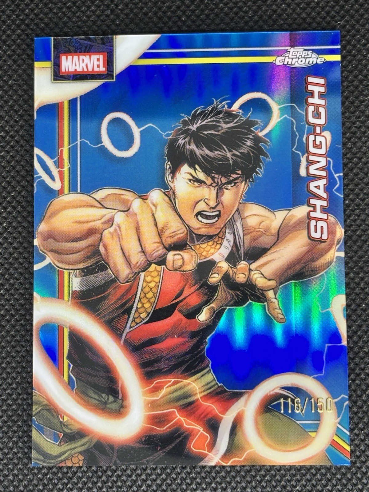 Shang-Chi /150 True Blue Refractor 2026 Topps Chrome Marvel #150
