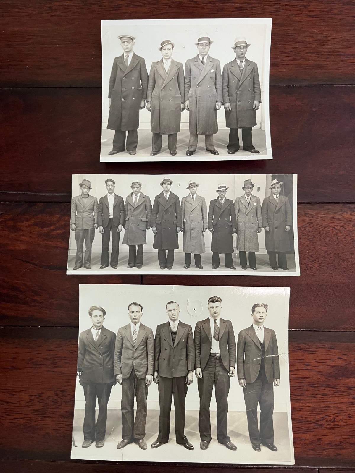 (3) ORIG. 1920\'s MUGSHOTS OF CAPONE MAFIA IN CHICAGO - CAN YOU NAME ANY OF THEM?