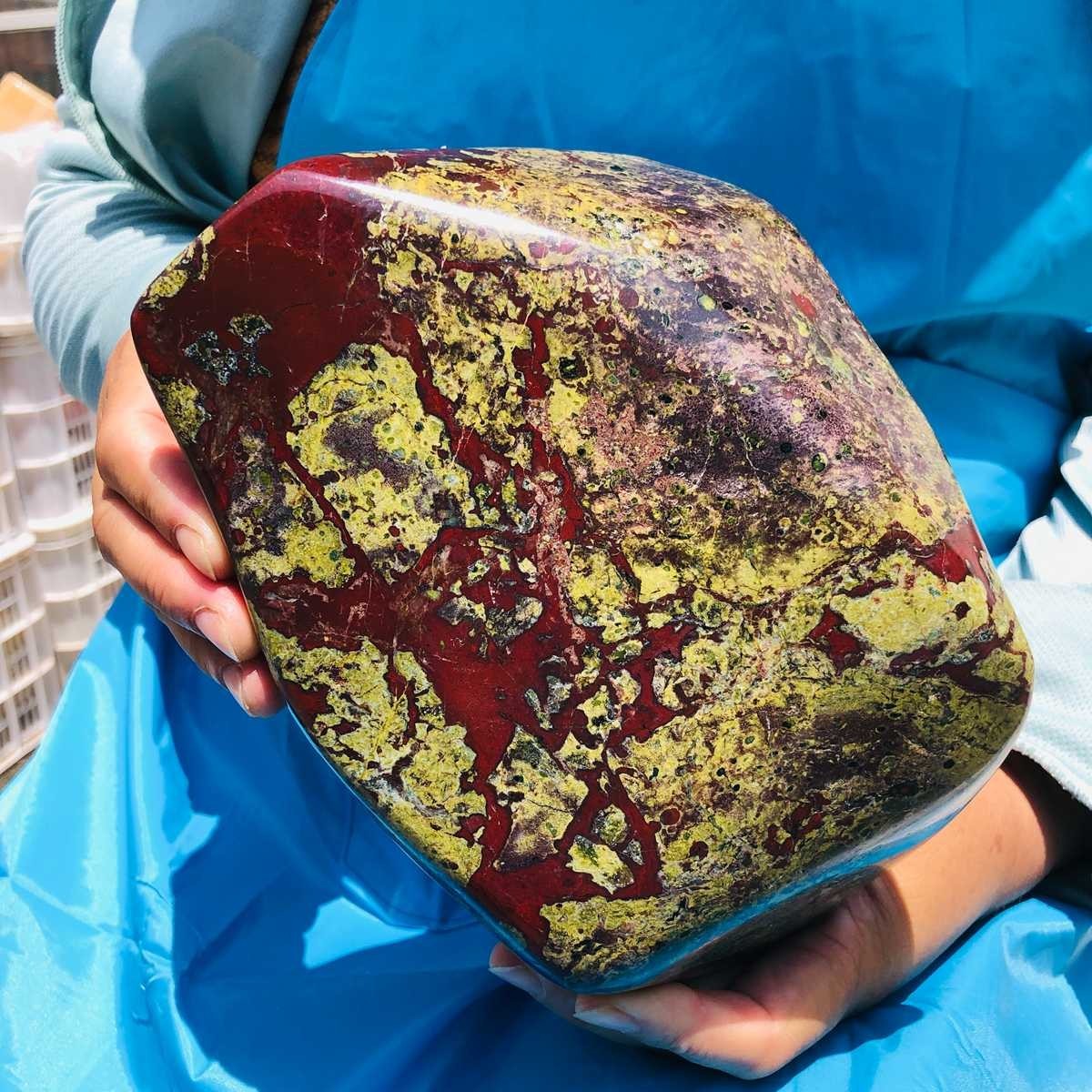 9.1LB Natural Large Polished Dragon Blood Jasper Freeform Mineral Specimen 6209