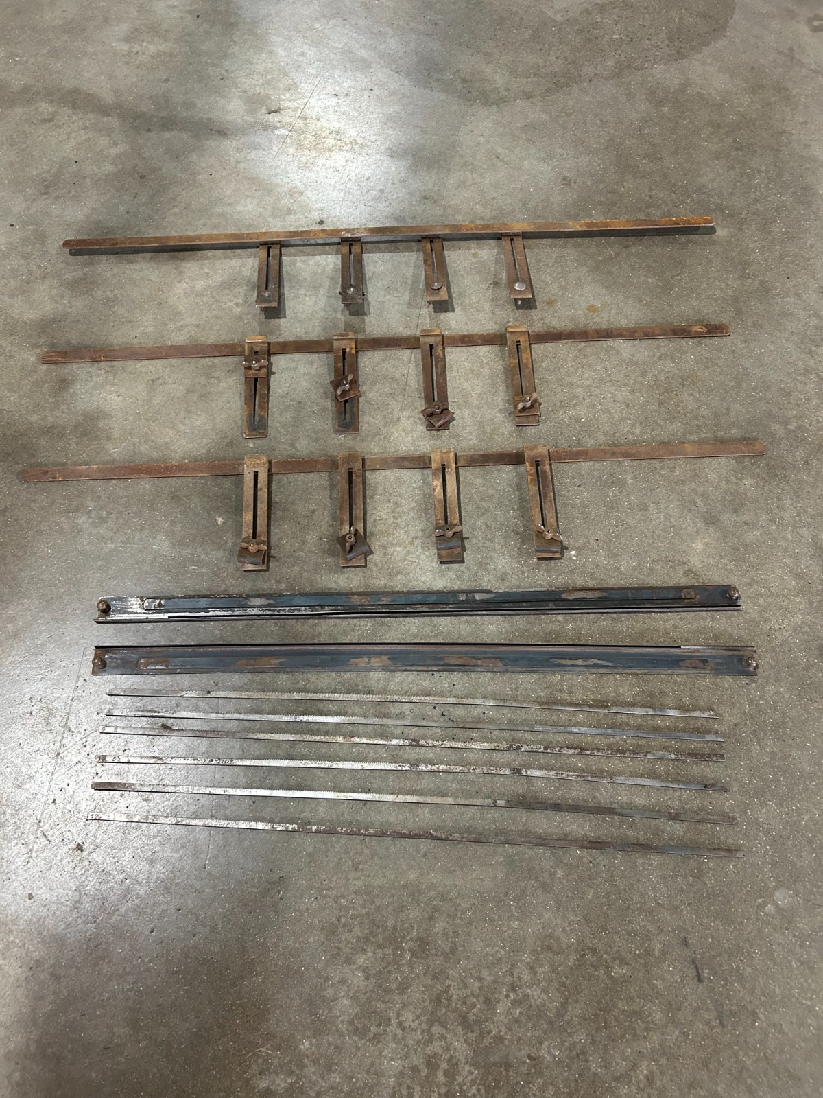 Vintage Foley Saw Retoother Ratcheting Carry Bars Set Of 6 \