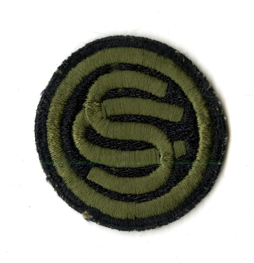 Officer Candidate School Green Back Patch WWII Original
