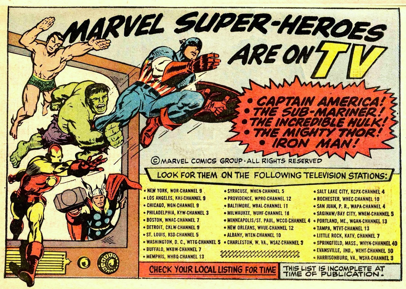 MARVEL SUPERHEROES '66 Collection On 6 DVD Discs TV CLASSICS 65 Full Episodes