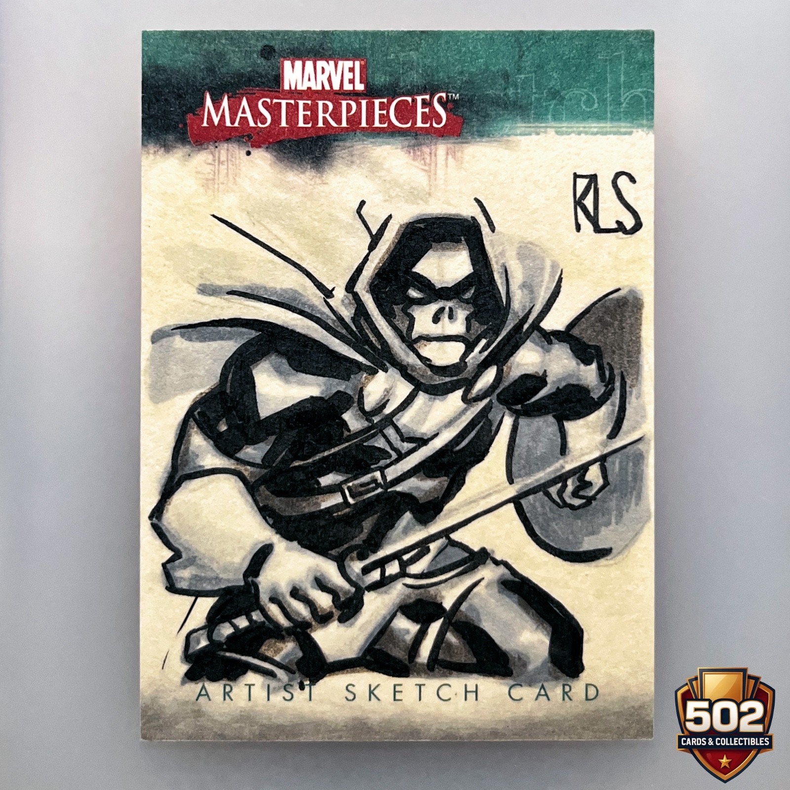 2008 Marvel Masterpieces Taskmaster 1/1 Original Sketch Card KLS Artist Marvel