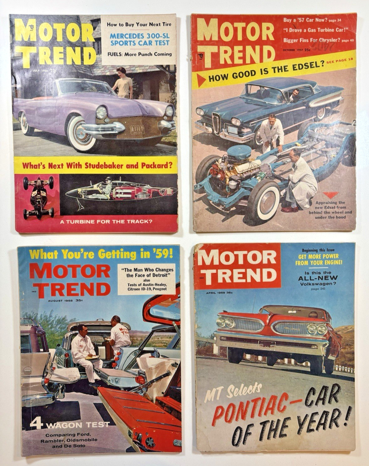 MAGAZINES: 1956-1959 Motor Trend Lot - Healey Studebaker Packard MAGAZINES: 1956-1959 Motor Trend Lot - Healey Studebaker Packard