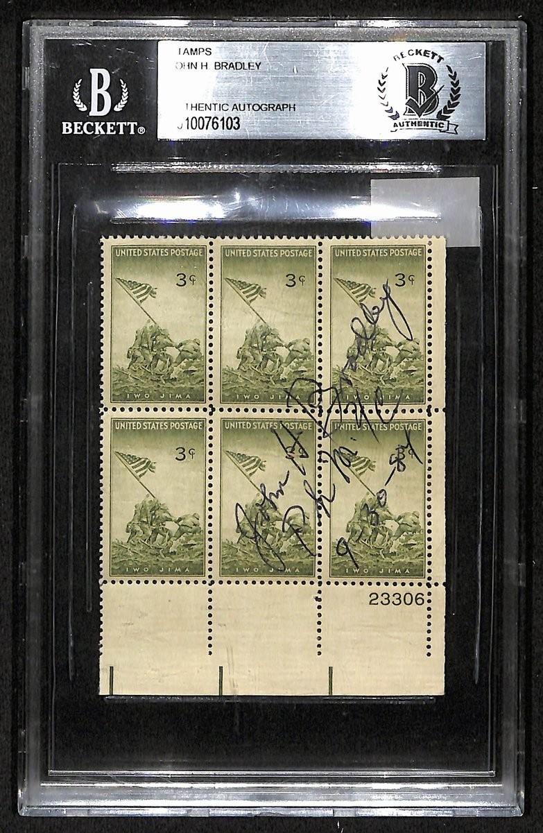 John H. Bradley Signed Iwo Jima Flag Raiser 3