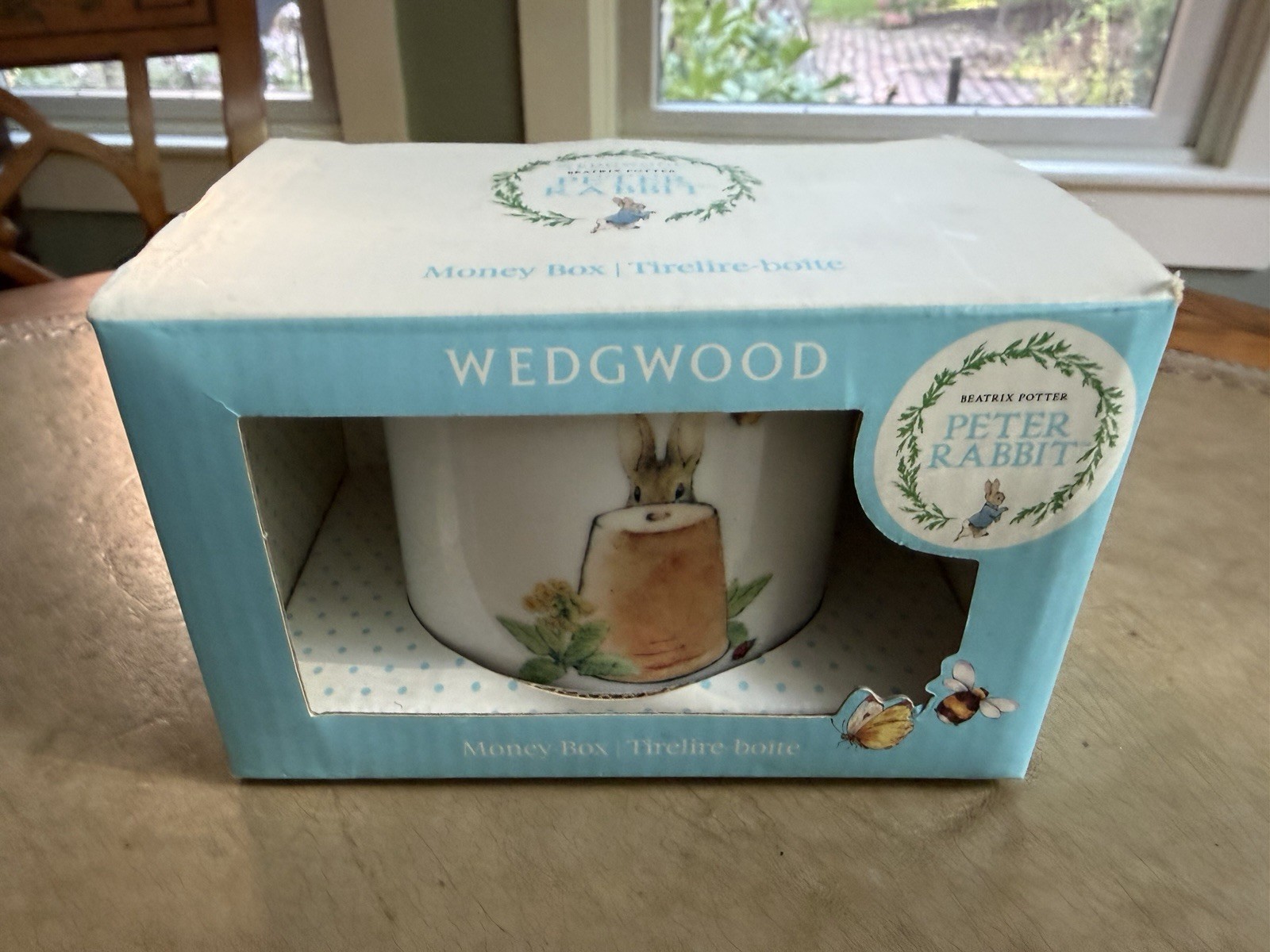 2014 Wedgwood Beatrix Potter Peter Rabbit Money Box NEW IN BOX