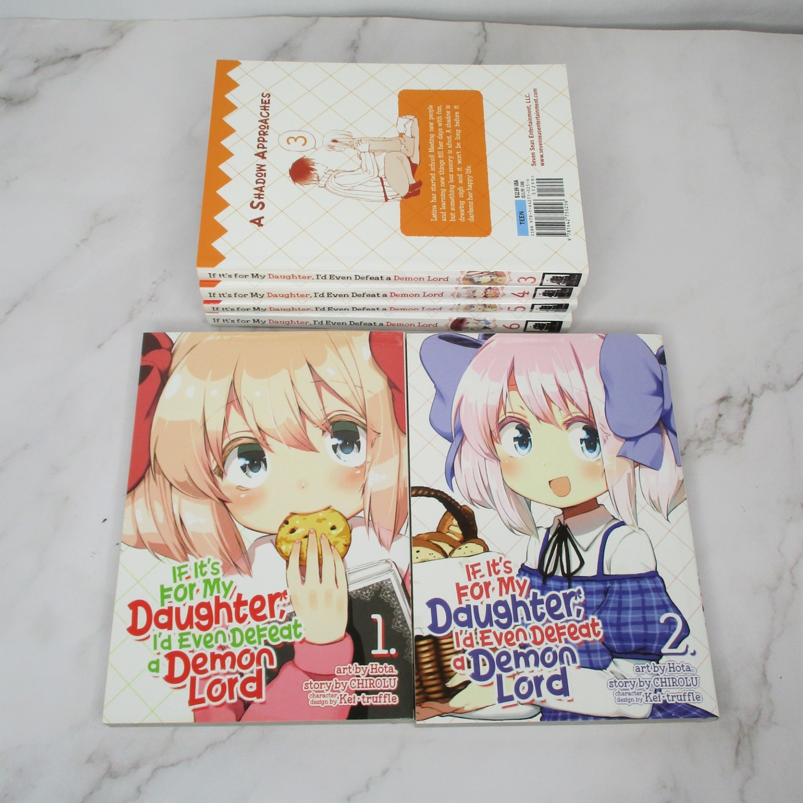 If It's For My Daughter I'd Even Defeat a Demon Lord Manga Series Vol 1-6 Books