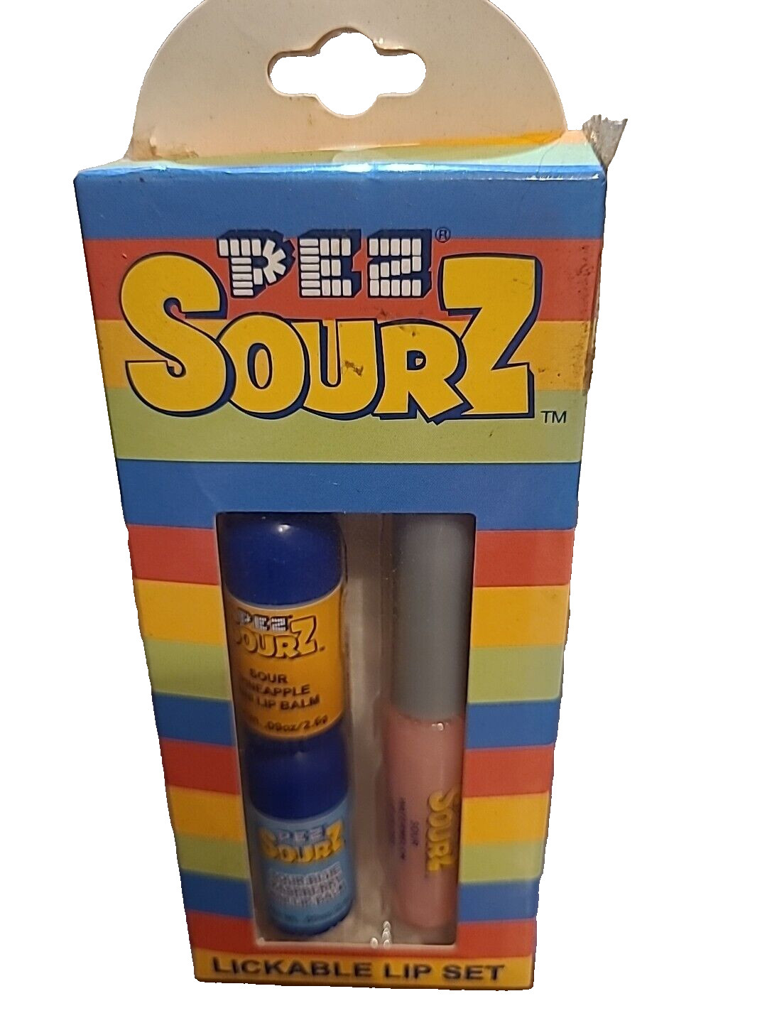 Pez Sours Lickable Lip Set 2005 Pineapple Blueberry Watermelon Flavors Pez Sours Lickable Lip Set 2005 Pineapple Blueberry Watermelon Flavors