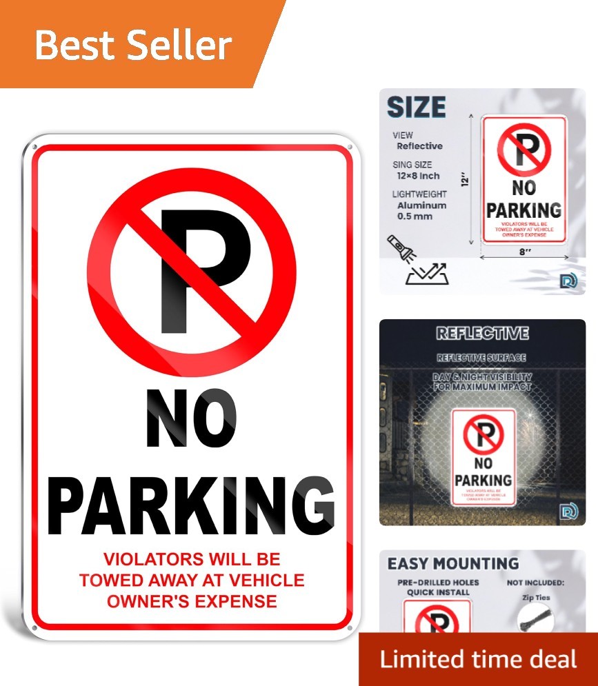 8x12 Private Property No Parking Sign - Rust-Free Aluminum, Weather-Resistant 8x12 Private Property No Parking Sign - Rust-Free Aluminum, Weather-Resistant