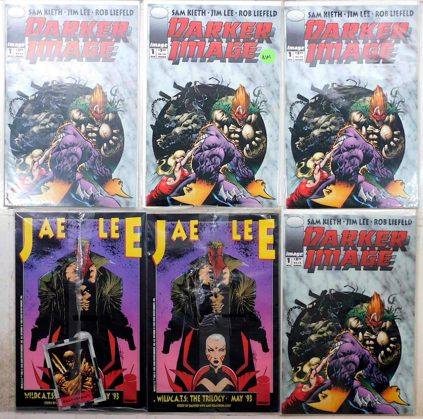 Darker Image Lot 6 #1 x6 1993 Image Maxx Deathblow Bloodwulf 1st Print Comics