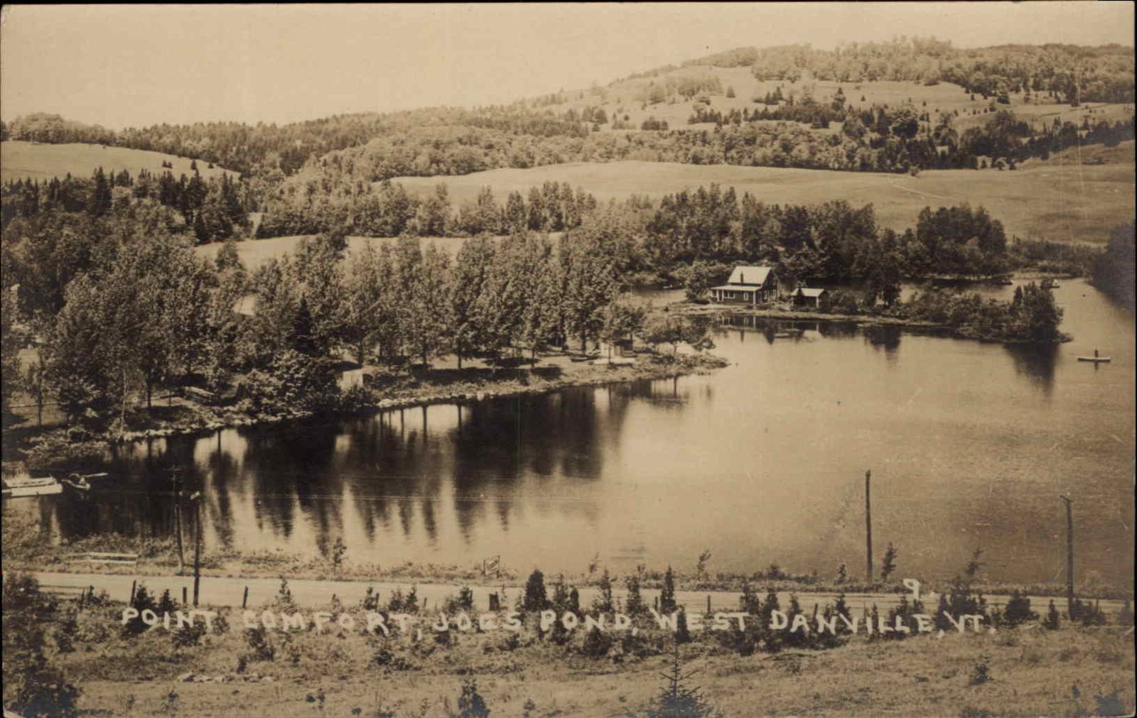 WEST DANVILLE VT Point Comfort EASTERN ILLUSTRATING RPPC Real Photo PC