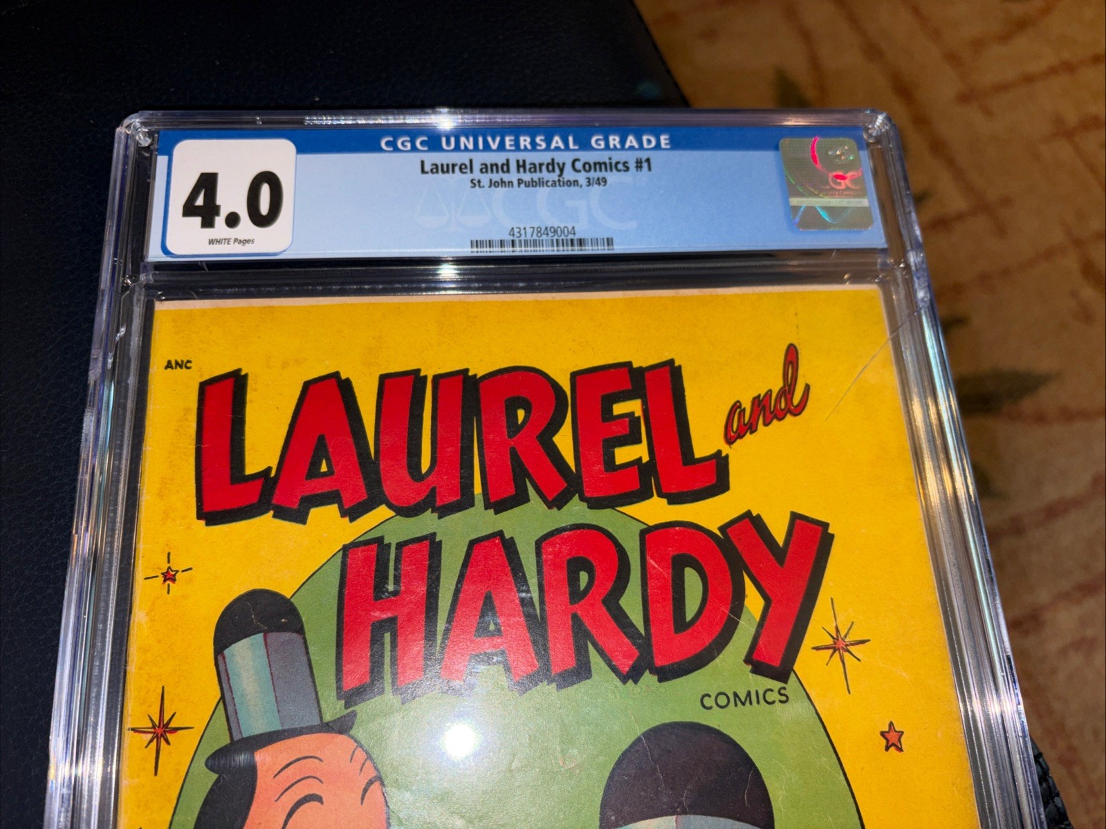 Laurel and Hardy #1 St Johns -1st Famous MovieComic 1949 CGC 4.0 Rare White Pgs Laurel and Hardy #1 St Johns -1st Famous MovieComic 1949 CGC 4.0 Rare White Pgs