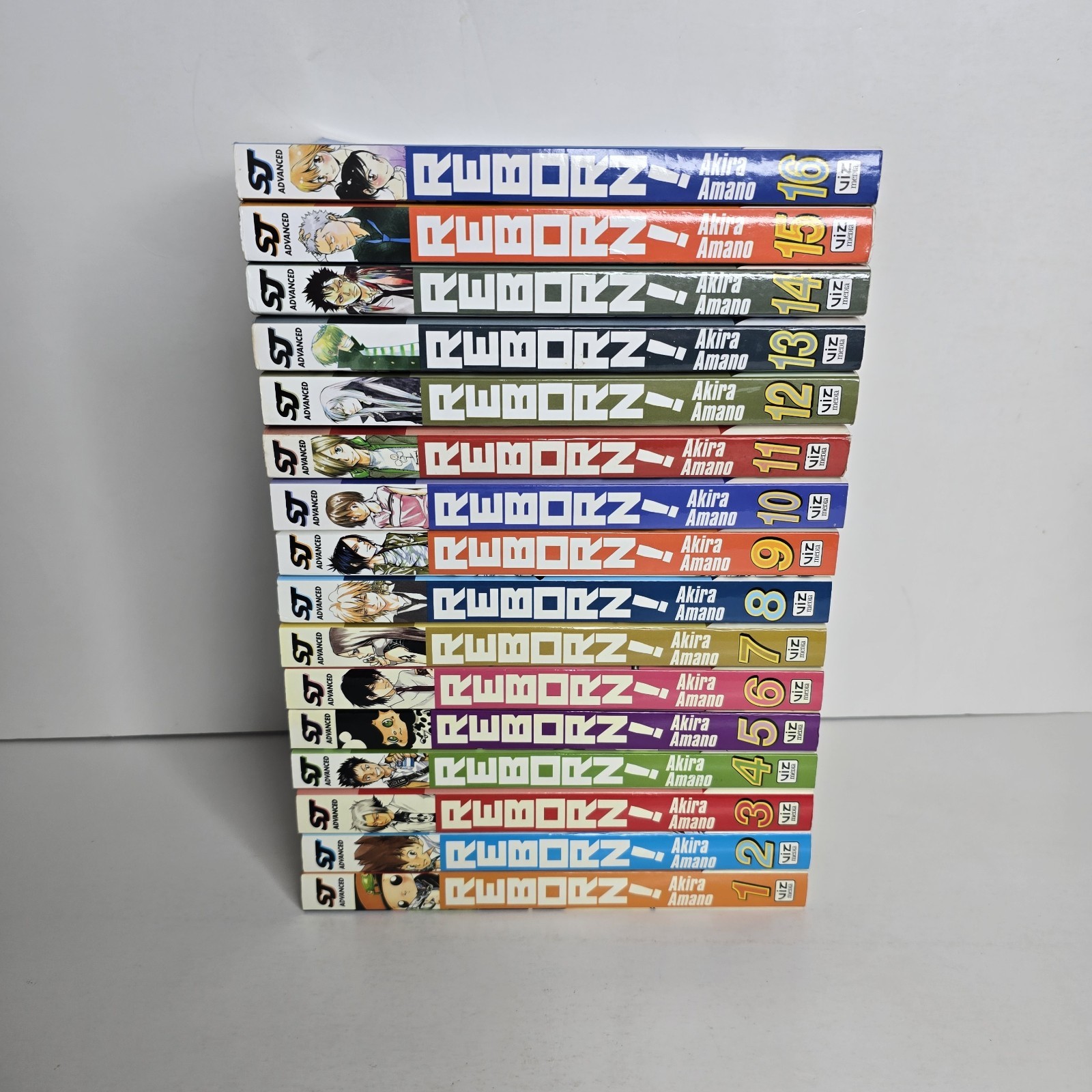 Katekyo Hitman Reborn Vol 1-16 English Manga Complete Set Lot First Printing