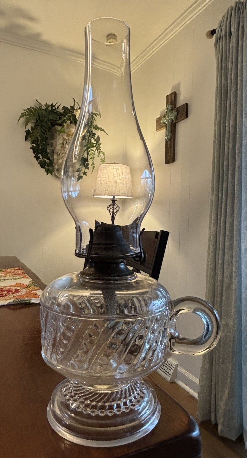 C. 1883 Antique Riverside Glass Co. EAPG Kerosene oil Finger lamp ~ 🔥 Very Old C. 1883 Antique Riverside Glass Co. EAPG Kerosene oil Finger lamp ~ 🔥 Very Old