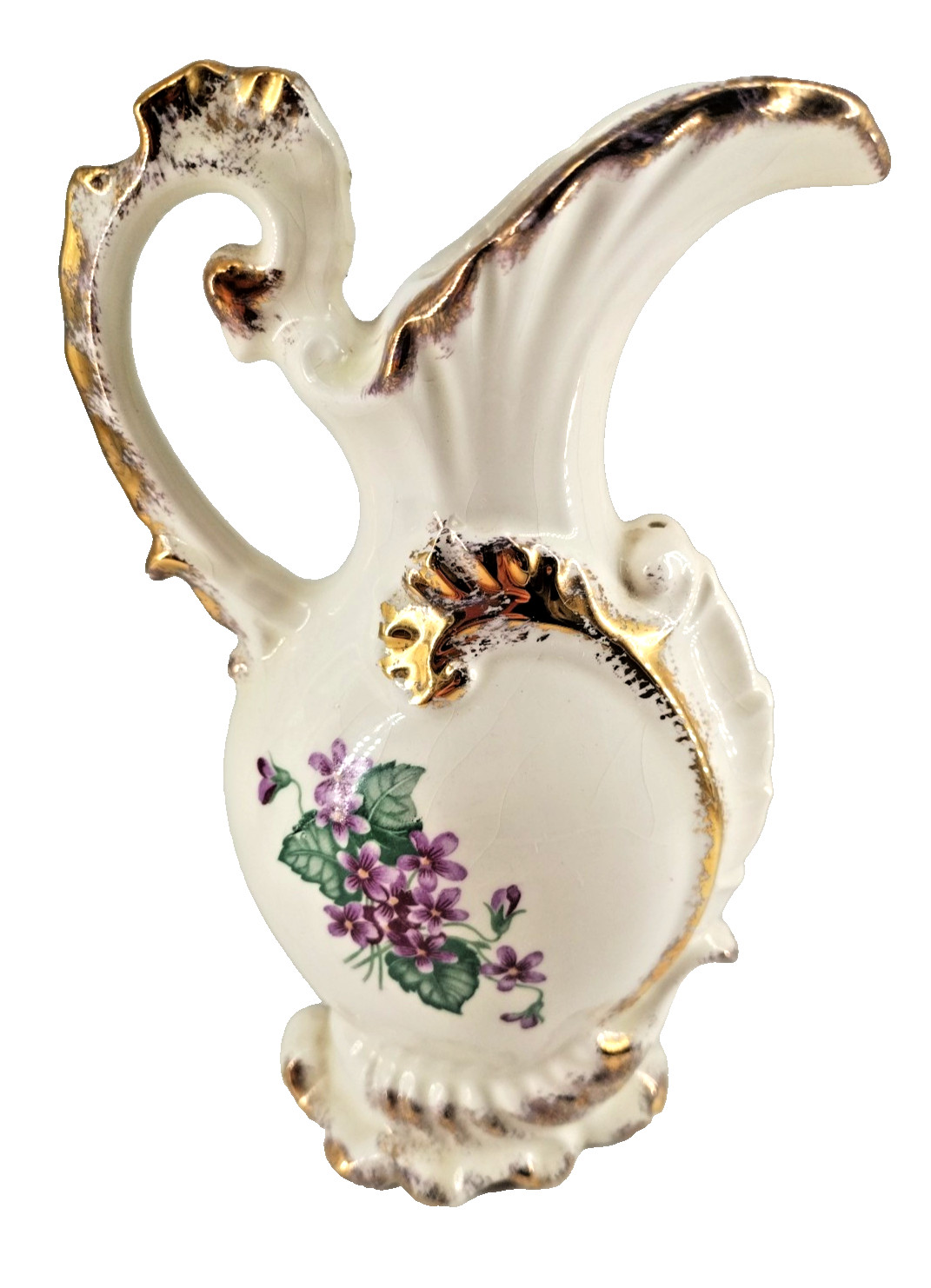 Vtg Hand Painted Von\'s Ceramics Vase Signed Pitcher 8\ Vtg Hand Painted Von\'s Ceramics Vase Signed Pitcher 8\