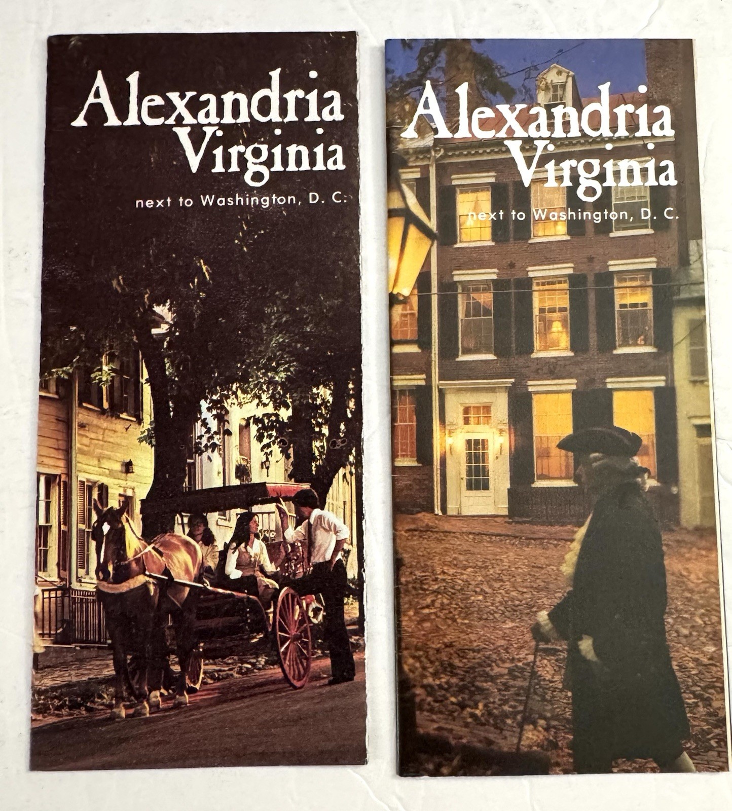 Vtg 1970's Travel Brochures Set Of 2 Historic Alexandria Virginia READ DESC.