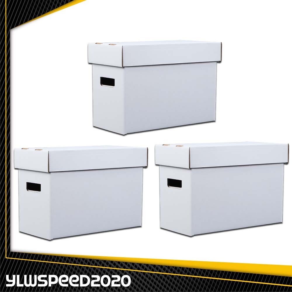 3PCS Short Comic Book Storage Boxes Holds 150 175 Stackable Archival Cardboard