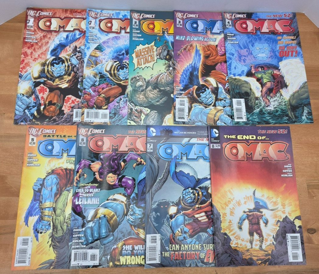 OMAC #1-8 Complete Series DC Comics New 52 2011 Didio Giffen Koblish