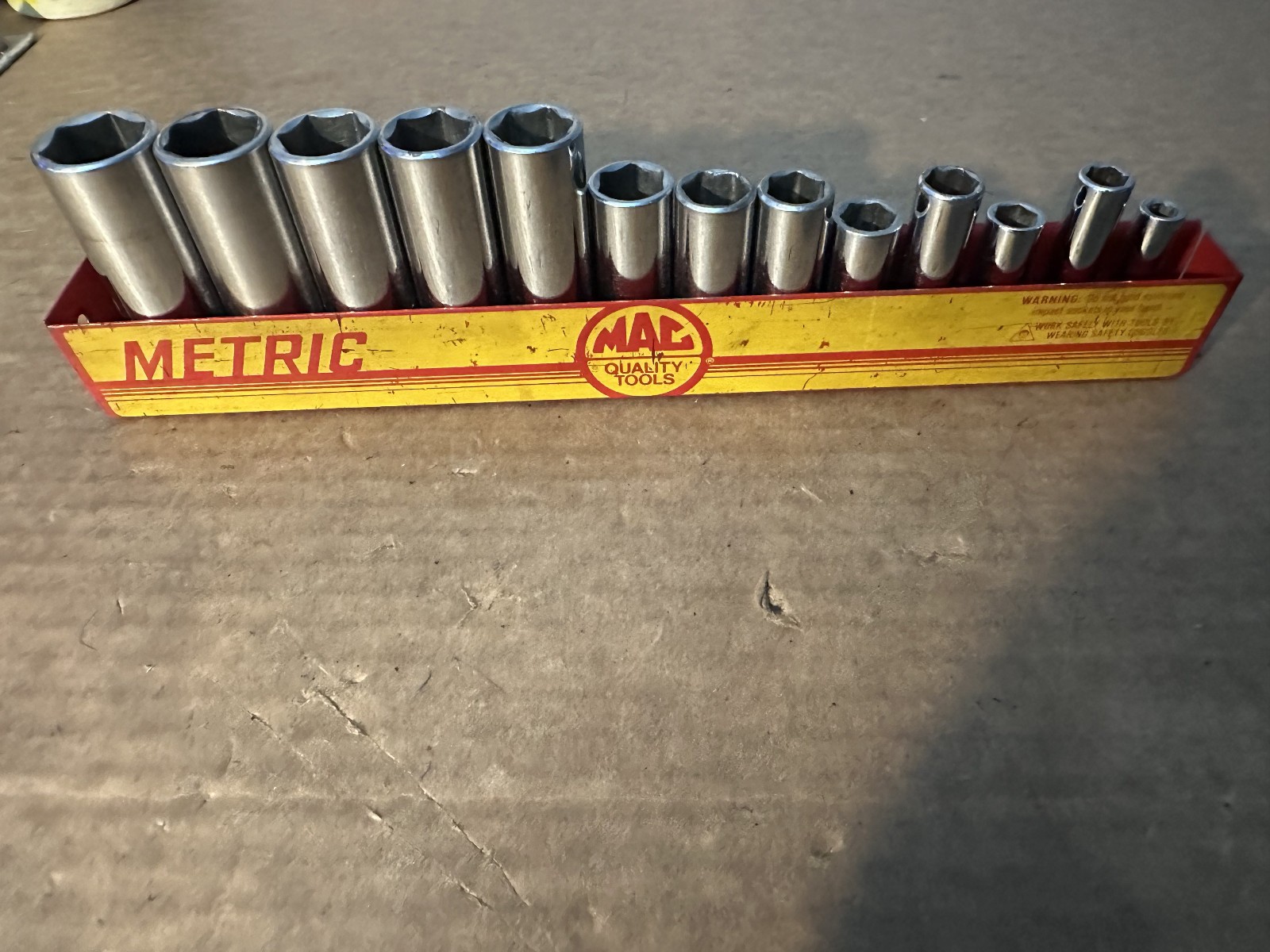 MAC TOOLS 13 PC DEEP METRIC 3/8\