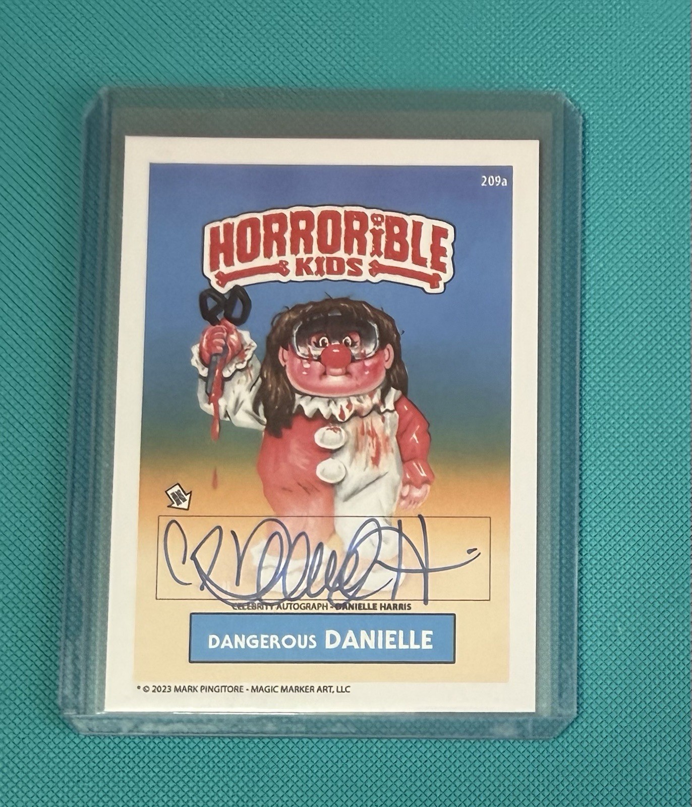 Horrorible Kids Celebrity Auto Danielle Harris Halloween #24 Mark Pingitore