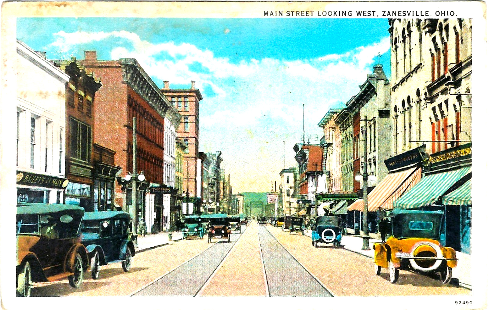 Zanesville OH Main Street looking West Zanesville OH Main Street looking West