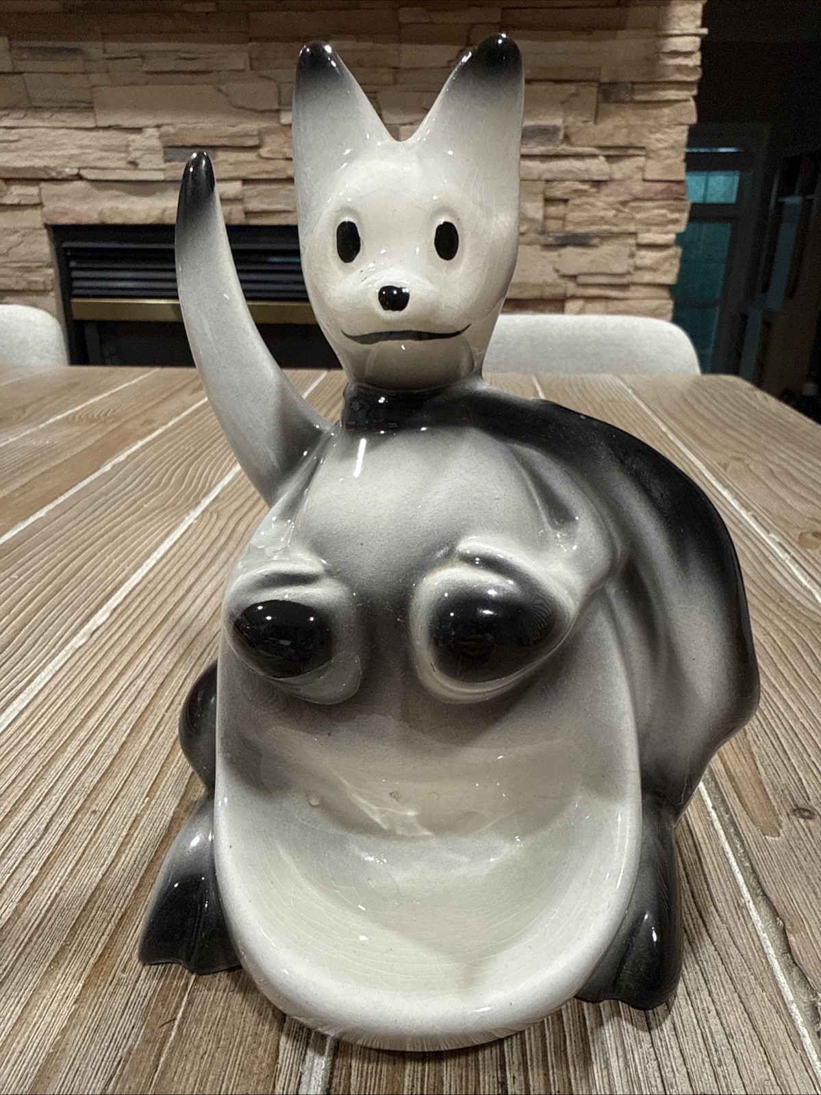 Vintage 1956 Fine Ent. Ceramic Boxing Kangaroo Dresser Caddy  Pulp Fiction MCM