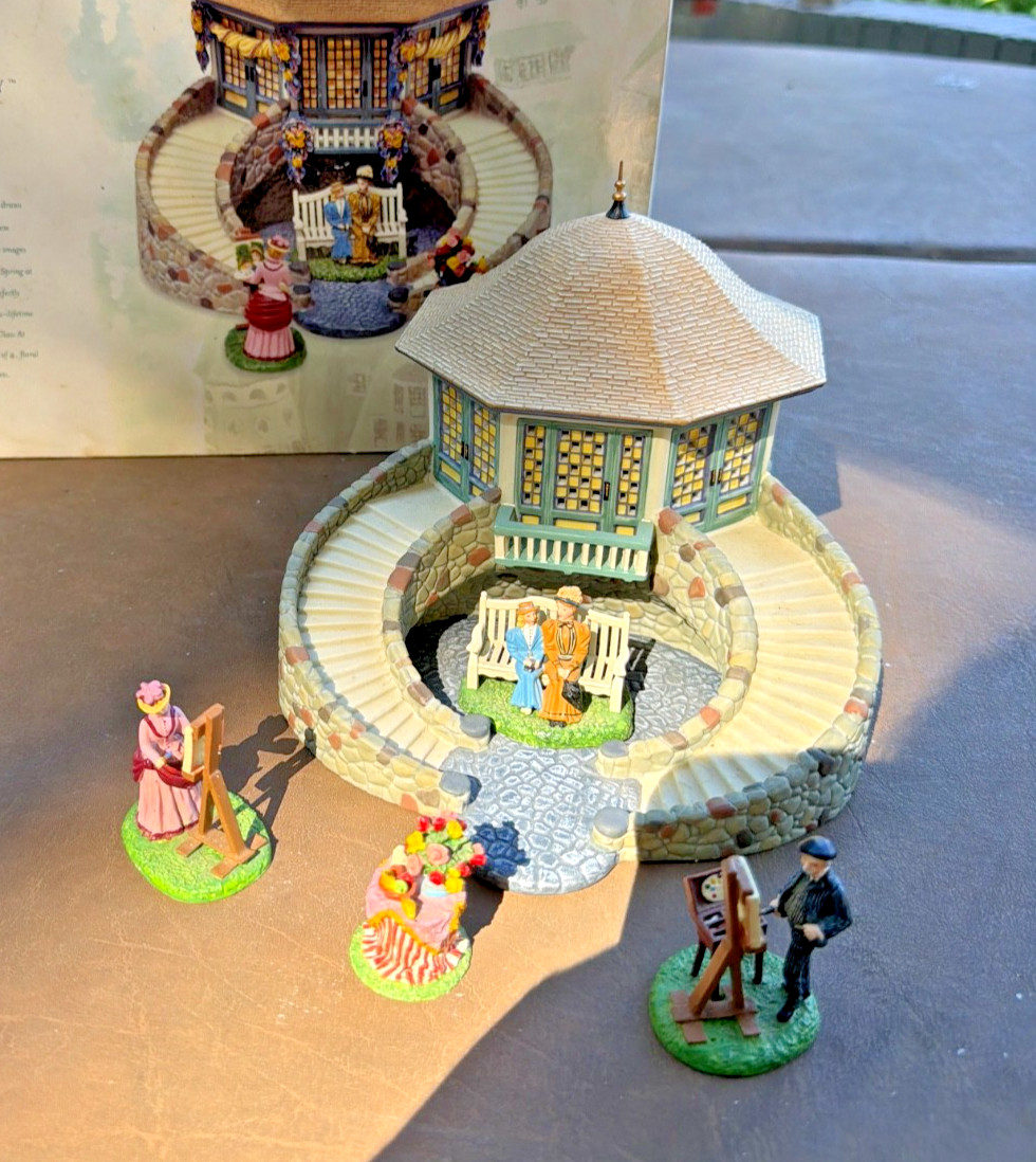 Dept 56 Seasons Bay “Parkside Pavilion” Gift Set #53412 ORIGINAL BOX