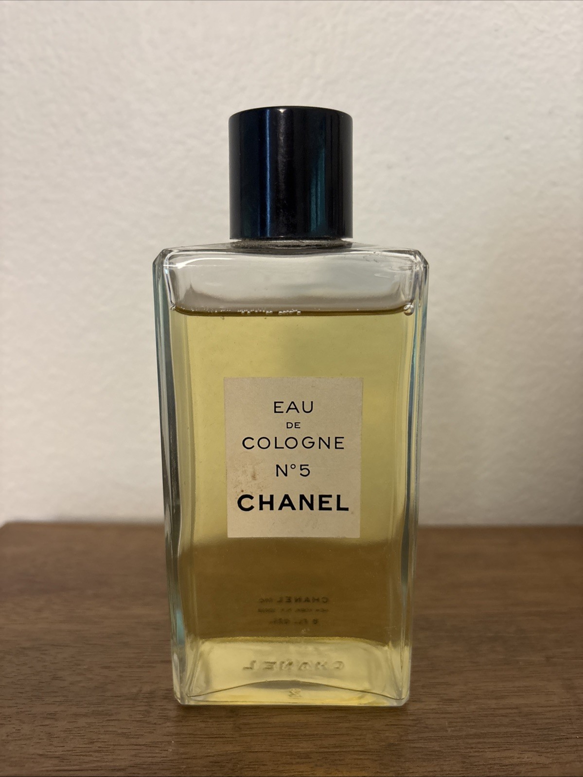 1978 Chanel Eau De Cologne No 5 Large 8 Oz Bottle Factice Display Dummy