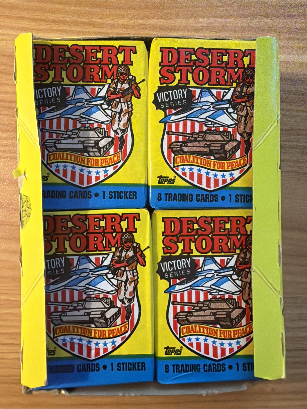 Vintage 1991 Topps: Desert Storm Trading Cards Box Of 36 Unopened Packs