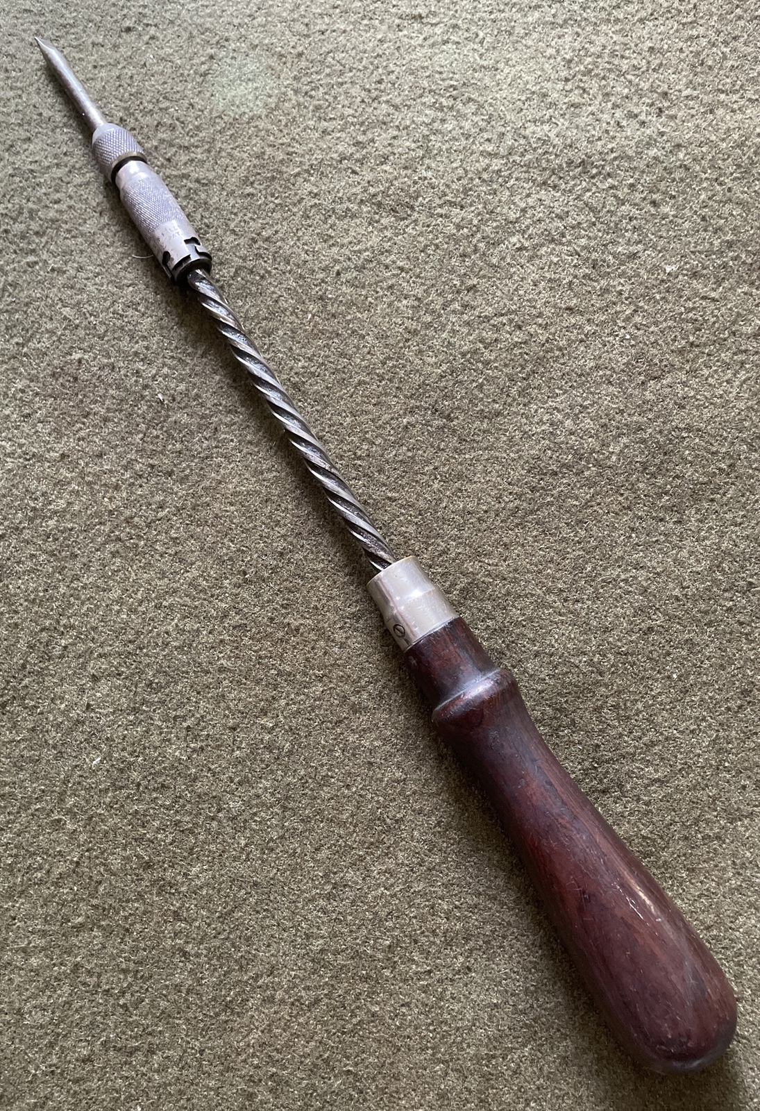 Vintage MILLERS FALLS Rare Lock Style SPIRAL SCREWDRIVER  Pat. 1894 🇺🇸