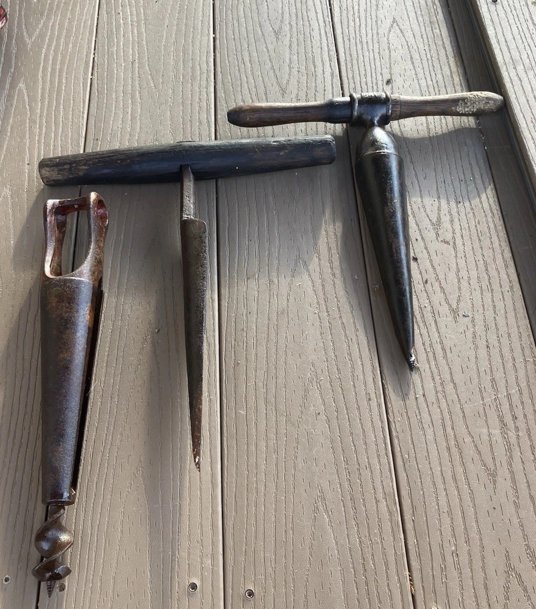 Antique Vintage Barrel Cooper TOOL Cork Keg Bung Drill Reamer Cutter 
