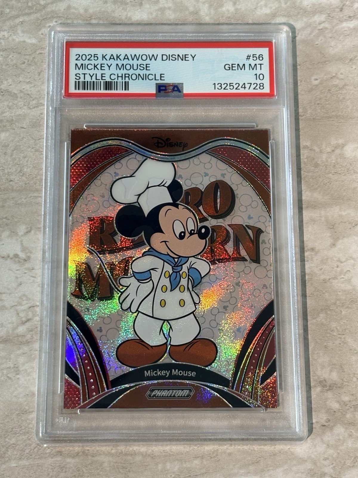 KAKAWOW PHANTOM DISNEY 2025 MICKEY MOUSE 144/145 PD-SC-55 PSA 10 POP 3 Style