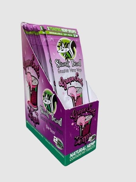 Skunk Wraps Grape Soda 25 Pack 2 CT 50 Wraps Total