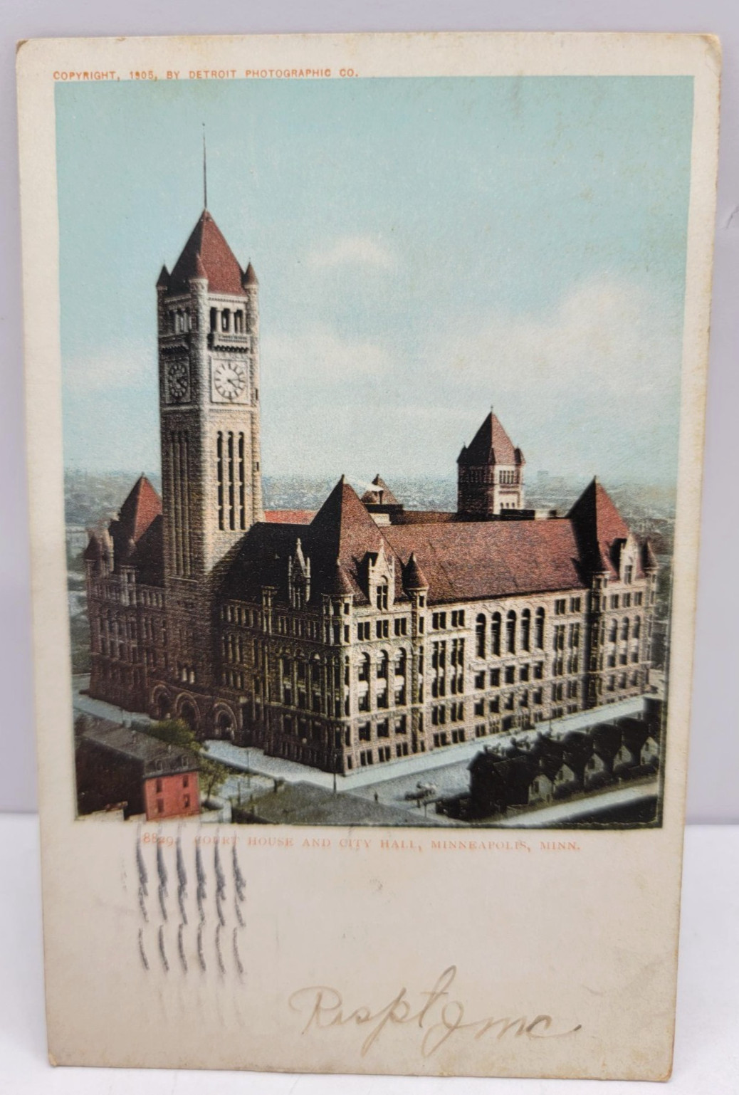 Minneapolis MN Court House City Hall Detroit Photographic Co 1907 Postcard
