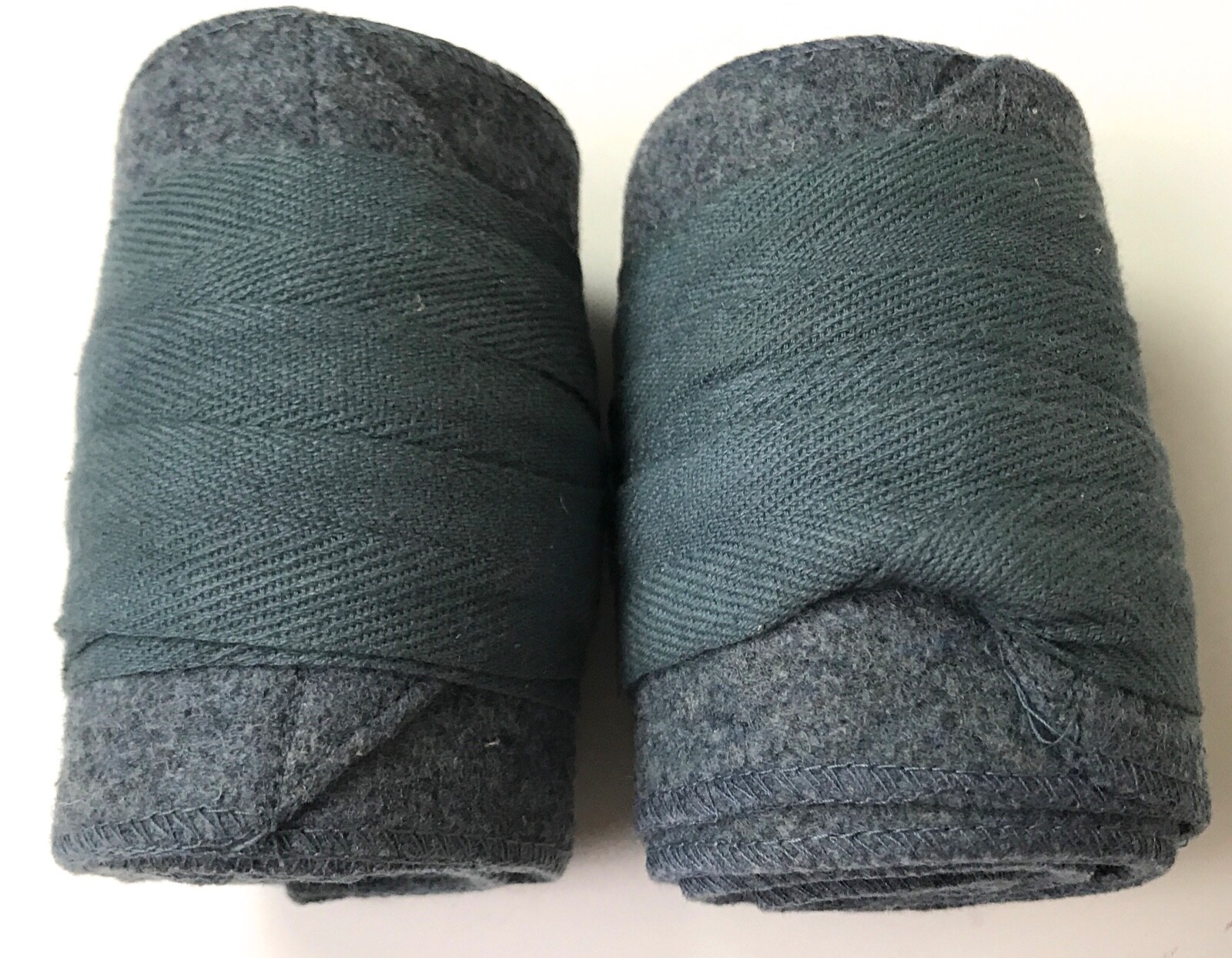  WWI FRENCH M1915 INFANTRY BLUE WOOLEN CUT PUTTEES LEGGINGS WRAPS-